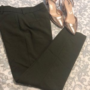 ZARA SKINNY WORK PANTS IN OLIVE